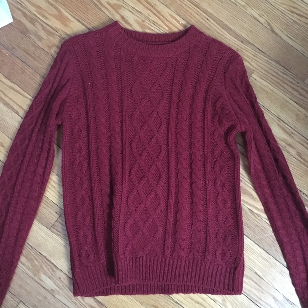 Burgundy sweater